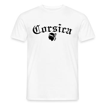 Corsica Style - T-shirt homme - blanc - Devant - AI Model Male 178 dark (178cm)