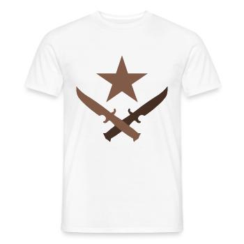 Terrorists - Men's T-Shirt - white - Front - AI Model Male 178 dark (178cm)