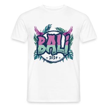 Bali 2024 Urlaub - Männer T-Shirt - Weiß - Vorne - AI Model Male 178 dark (178cm)