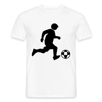 Footballers Football - Men's T-Shirt - white - Front - AI Model Male 178 dark (178cm)