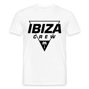 Ibiza Crew - Men's T-Shirt - white - Front - AI Model Male 178 dark (178cm)