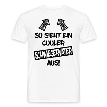 Schwiegervater Schwiegerpapa Vatertag Geschenk - Männer T-Shirt - Weiß - Vorne - AI Model Male 178 dark (178cm)