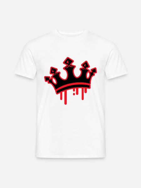 Crown King Symbol - Men's T-Shirt - white