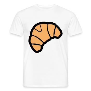 Panettiere per croissant - T-shirt uomo - bianco - Fronte - AI Model Male 178 dark (178cm)