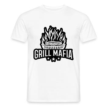 Grill Mafia Grilling - Men's T-Shirt - white - Front - AI Model Male 178 dark (178cm)
