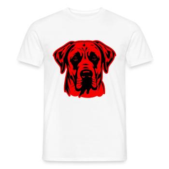 Kangal Hund Kopf - Männer T-Shirt - Weiß - Vorne - AI Model Male 178 dark (178cm)