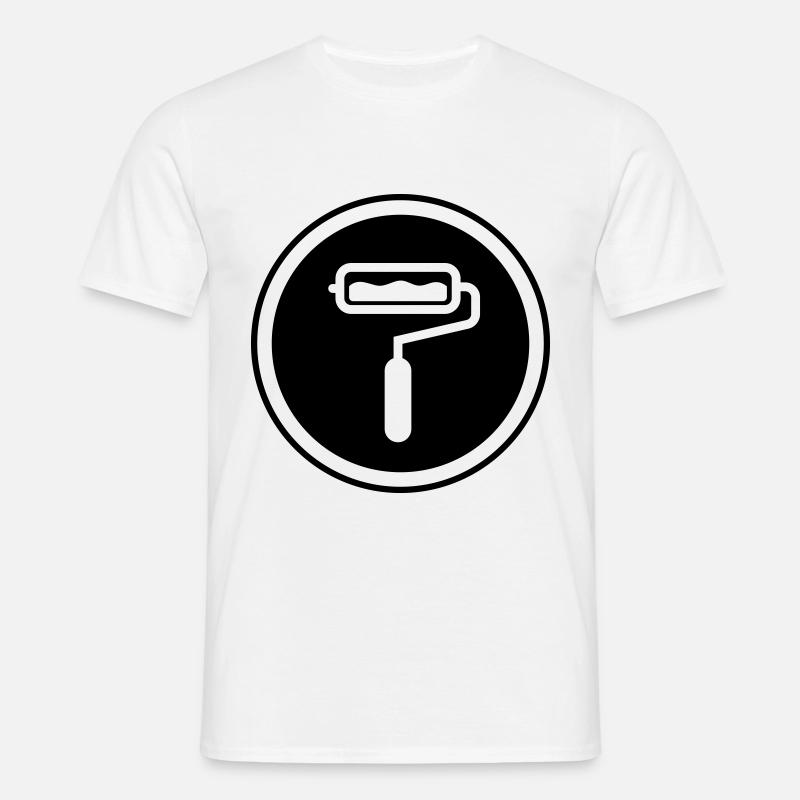 Painter Silhouette icon - Men's T-Shirt - white