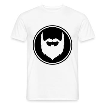 Symbole de barbe - T-shirt homme - blanc - Devant - AI Model Male 178 dark (178cm)