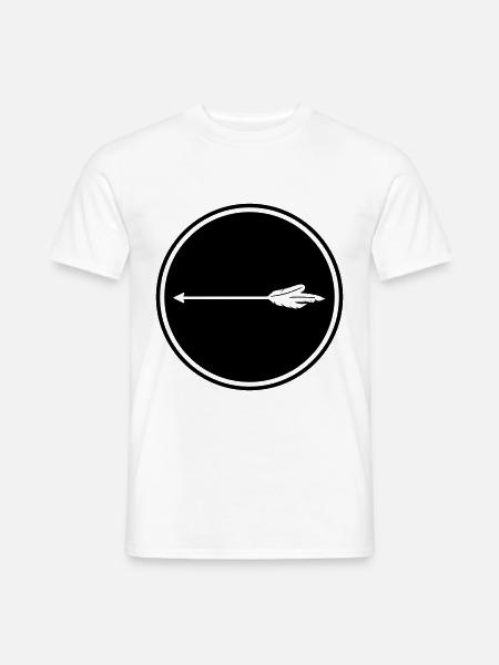 Arrow Icon - Men's T-Shirt - white
