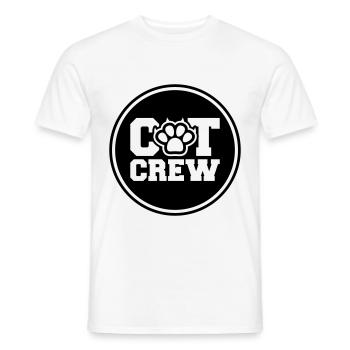 Équipage Cat - T-shirt homme - blanc - Devant - AI Model Male 178 dark (178cm)