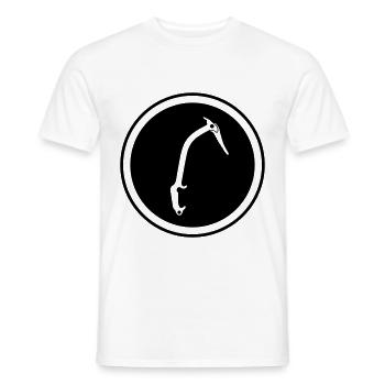 Matériel d’escalade piolet - T-shirt homme - blanc - Devant - AI Model Male 178 dark (178cm)