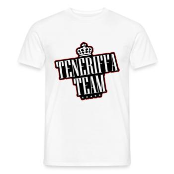 Tenerife Team - Men's T-Shirt - white - Front - AI Model Male 178 dark (178cm)