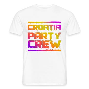 Croatia Party Crew Colorful - Men's T-Shirt - white - Front - AI Model Male 178 dark (178cm)