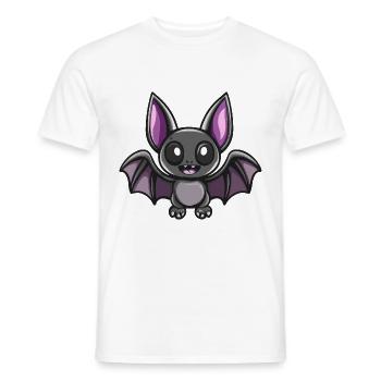 Bat Halloween Funny Baby - Men's T-Shirt - white - Front - AI Model Male 178 dark (178cm)