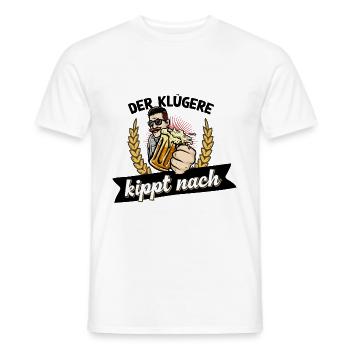 Trinkspruch lustig Bier trinken Sprüche Geschenk - Männer T-Shirt - Weiß - Vorne - AI Model Male 178 dark (178cm)