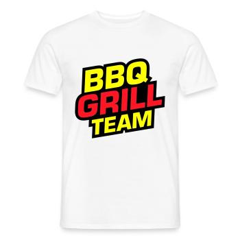 Grill Bbq BarbecueTeam - Männer T-Shirt - Weiß - Vorne - AI Model Male 178 dark (178cm)