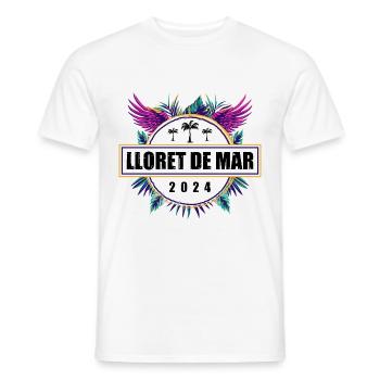 Lloret De Mar 2024 Team - Männer T-Shirt - Weiß - Vorne - AI Model Male 178 dark (178cm)