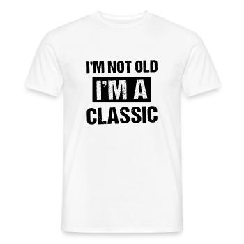 Je ne suis pas vieux je suis un classique - T-shirt homme - blanc - Devant - AI Model Male 178 dark (178cm)