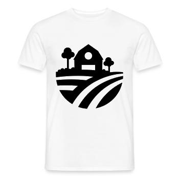 Farm Ernte icon - Männer T-Shirt - Weiß - Vorne - AI Model Male 178 dark (178cm)