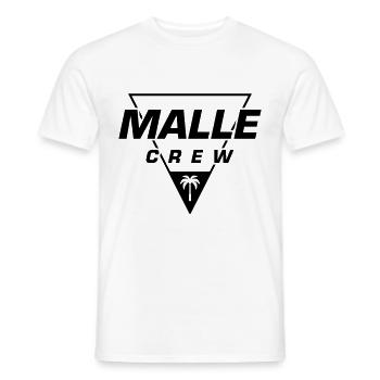 Malle Crew - Men's T-Shirt - white - Front - AI Model Male 178 dark (178cm)