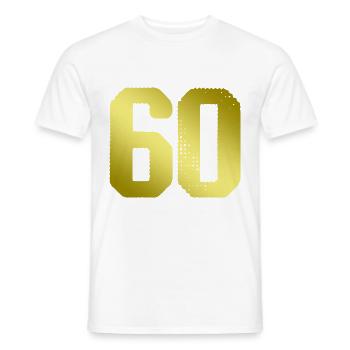 Maillot 60 numéros - T-shirt homme - blanc - Devant - AI Model Male 178 dark (178cm)