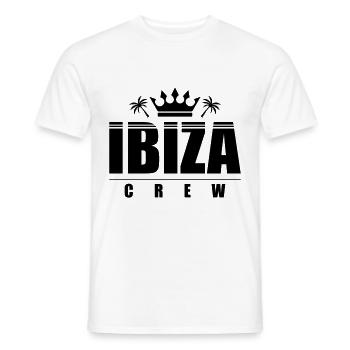 Ibiza Crew - Men's T-Shirt - white - Front - AI Model Male 178 dark (178cm)