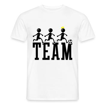 Football par équipe Football - T-shirt homme - blanc - Devant - AI Model Male 178 dark (178cm)
