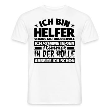 Helfer Veranstaltungsservice Geschenk lustig Himme - Männer T-Shirt - Weiß - Vorne - AI Model Male 178 dark (178cm)