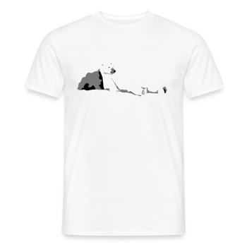 Eisbär - Männer T-Shirt - Weiß - Vorne - AI Model Male 178 dark (178cm)