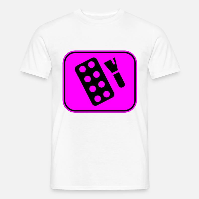 Make Up Kosmetik Icon - Männer T-Shirt - Weiß