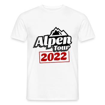 alpen tour 2022 - Männer T-Shirt - Weiß - Vorne - AI Model Male 178 dark (178cm)