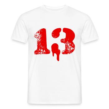 13 Symbole numérique - T-shirt homme - blanc - Devant - AI Model Male 178 dark (178cm)