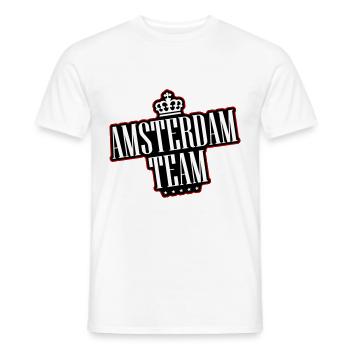 Amsterdam Team - Men's T-Shirt - white - Front - AI Model Male 178 dark (178cm)