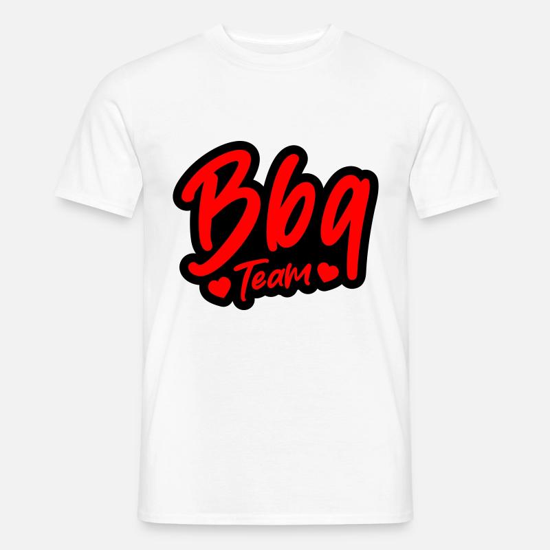 BBQ Grill Team - Männer T-Shirt - Weiß