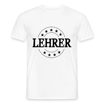 Lehrer Beruf - Männer T-Shirt - Weiß - Vorne - AI Model Male 178 dark (178cm)