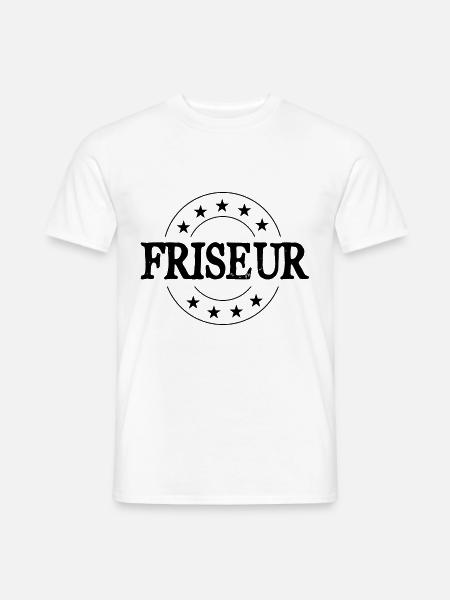 Friseur Beruf - Männer T-Shirt - Weiß