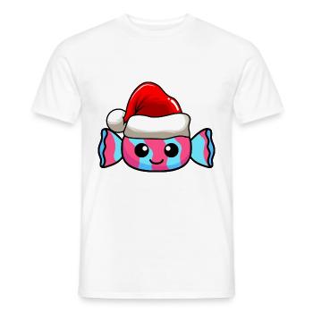 Bonbons Weihnachten Comic Xmas - Männer T-Shirt - Weiß - Vorne - AI Model Male 178 dark (178cm)