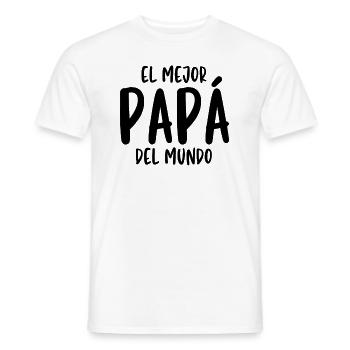 El Mejor Papá Del Mundo - T-shirt homme - blanc - Devant - AI Model Male 178 dark (178cm)