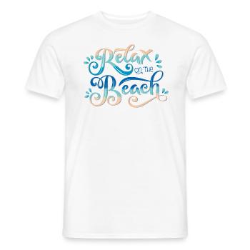 Relax - Men's T-Shirt - white - Front - AI Model Male 178 dark (178cm)