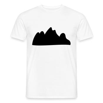Berge Berg Gebirge Mountain 07 Zeichenfläche 8 - Männer T-Shirt - Weiß - Vorne - AI Model Male 178 dark (178cm)