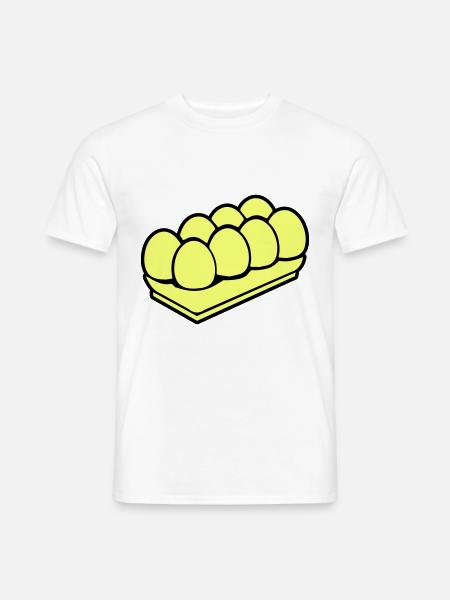 Eggs symbol - Men's T-Shirt - white