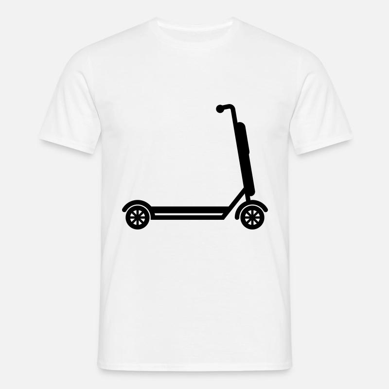 E-roller Icon - Männer T-Shirt - Weiß