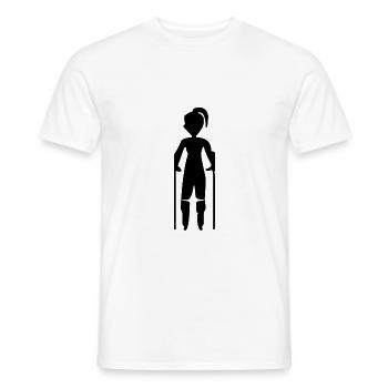 Egal was passiert geh deinen Weg - Männer T-Shirt - Weiß - Vorne - AI Model Male 178 dark (178cm)