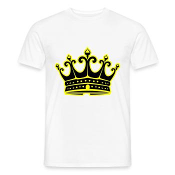 Krone Royal Symbol - Männer T-Shirt - Weiß - Vorne - AI Model Male 178 dark (178cm)