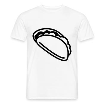 Burrito Symbol - Men's T-Shirt - white - Front - AI Model Male 178 dark (178cm)