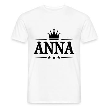 Anna - Männer T-Shirt - Weiß - Vorne - AI Model Male 178 dark (178cm)