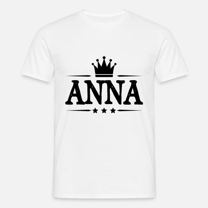 Anna - Männer T-Shirt - Weiß
