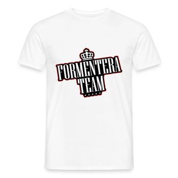 L’équipe Formentera - T-shirt homme - blanc - Devant - AI Model Male 178 dark (178cm)