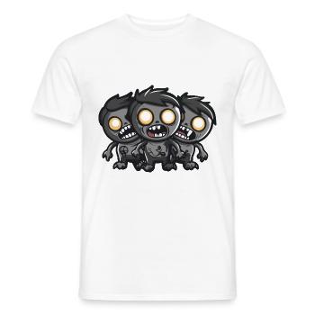 Zombies Halloween Mignon Bébé - T-shirt homme - blanc - Devant - AI Model Male 178 dark (178cm)