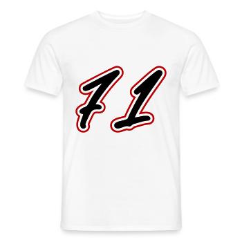71 Symbole numérique - T-shirt homme - blanc - Devant - AI Model Male 178 dark (178cm)